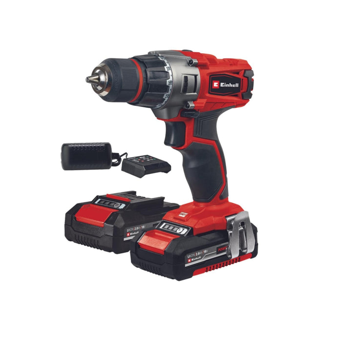 Einhell | Cordless Drill TE-CD 18/2 Li + 2 x battery - 2,0Ah