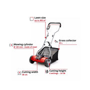 Einhell | Cordless Cylinder Mower GE-HM 18/38 Li (Batteries Excluded)-Toolcraft