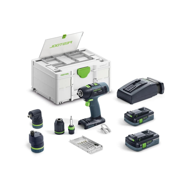 Festool | Cordless Drill T18+3 HPC 4.0 I- Set