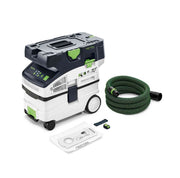 Festool | Cordless mobile dust extractor Cleantec CTLC MIDI Basic + 2x FREE 18V 5.2Ah Battery packs-Toolcraft