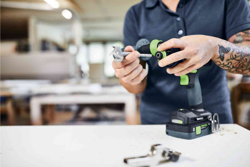 Festool | Cordless percussion drill QUADRIVE TPC 18/4 I-Basic + FREE High Power Battery 18V 5aH (Free gift will be received when registering tool for warranty, Ts&Cs in description below)