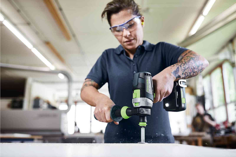 Festool | Cordless percussion drill QUADRIVE TPC 18/4 I-Basic + FREE High Power Battery 18V 5aH (Free gift will be received when registering tool for warranty, Ts&Cs in description below)