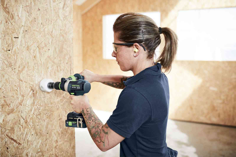 Festool | Cordless percussion drill QUADRIVE TPC 18/4 I-Basic + FREE High Power Battery 18V 5aH (Free gift will be received when registering tool for warranty, Ts&Cs in description below)