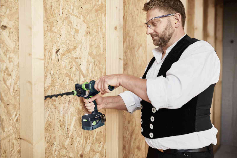 Festool | Cordless percussion drill QUADRIVE TPC 18/4 I-Basic + FREE High Power Battery 18V 5aH (Free gift will be received when registering tool for warranty, Ts&Cs in description below)