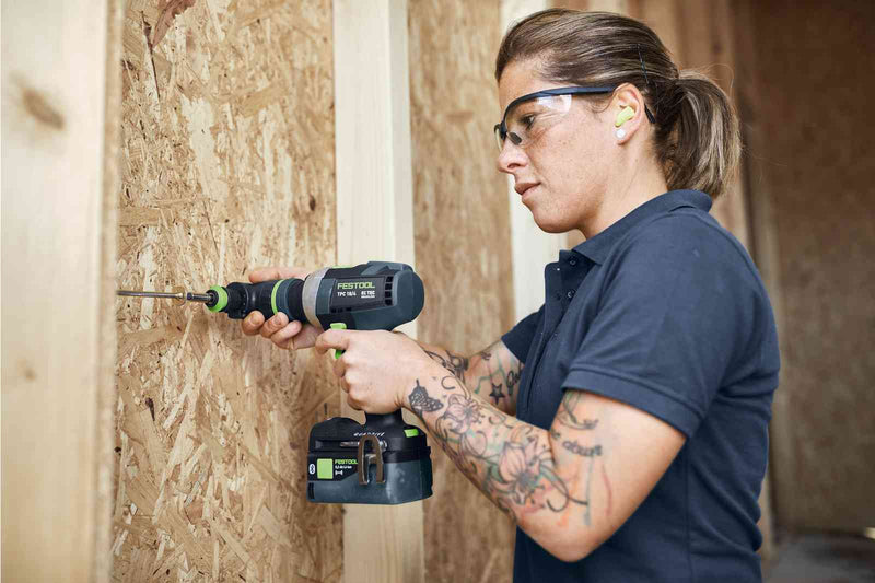 Festool | Cordless percussion drill QUADRIVE TPC 18/4 I-Basic + FREE High Power Battery 18V 5aH (Free gift will be received when registering tool for warranty, Ts&Cs in description below)