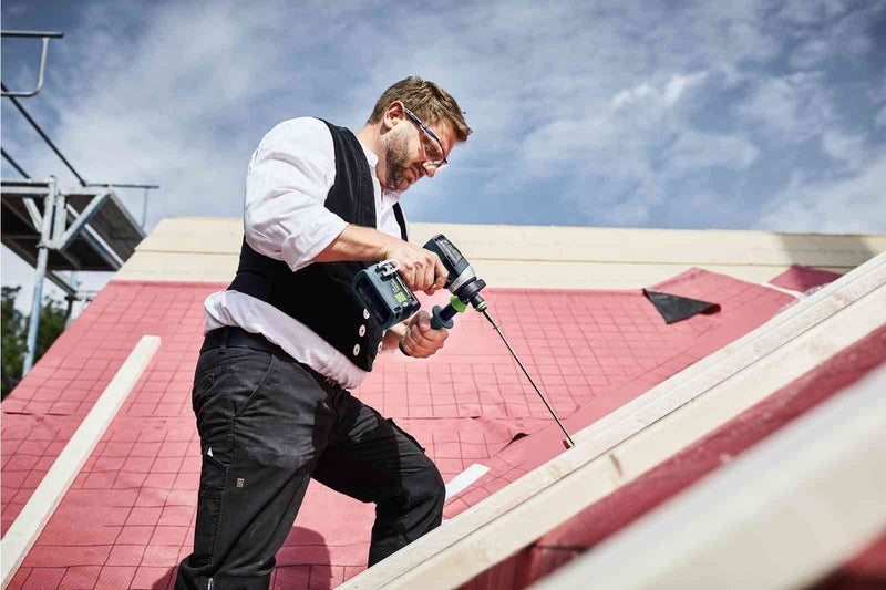 Festool | Cordless percussion drill QUADRIVE TPC 18/4 I-Basic + FREE High Power Battery 18V 5aH (Free gift will be received when registering tool for warranty, Ts&Cs in description below)