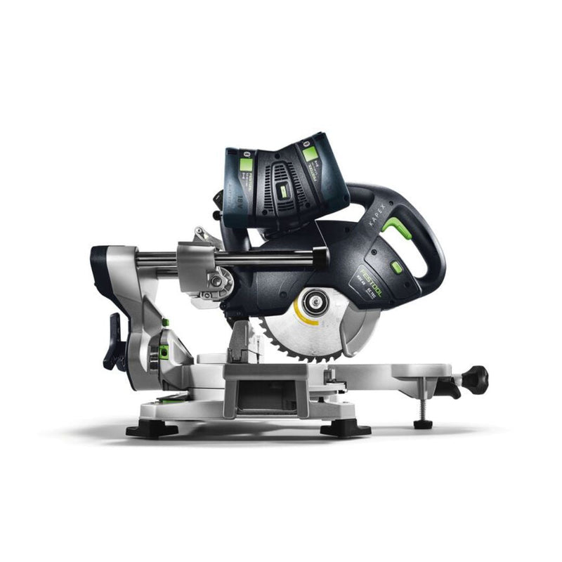 Festool | Cordless sliding compound mitre saw KAPEX KSC 60 EB-Basic + FREE High Power Battery 18V 5aH (Free gift will be received when registering tool for warranty, Ts&Cs in description below)-Toolcraft