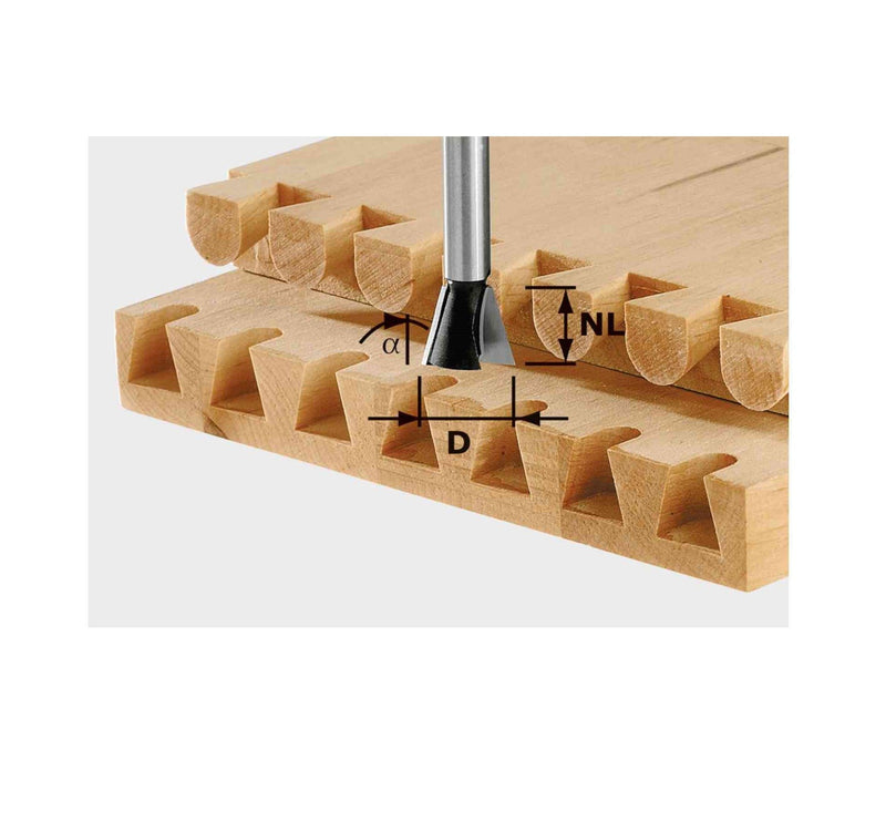 Festool | Dovetail Cutter HW S8 D14,3/16/10 - Toolcraft