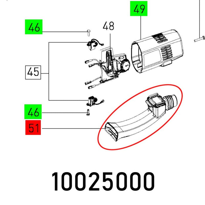 Festool | Extractor tube RO 150 FEQ VOLLST