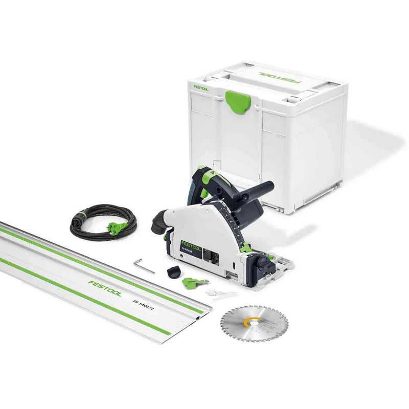Festool | Plunge cut saw TS 55 FEBQ-PLUS-FS + R1500 Cashback or FREE Limited Edition Blue Rail (Free gift or cashback will be received when registering tool for warranty, Ts&Cs in description below)-Toolcraft