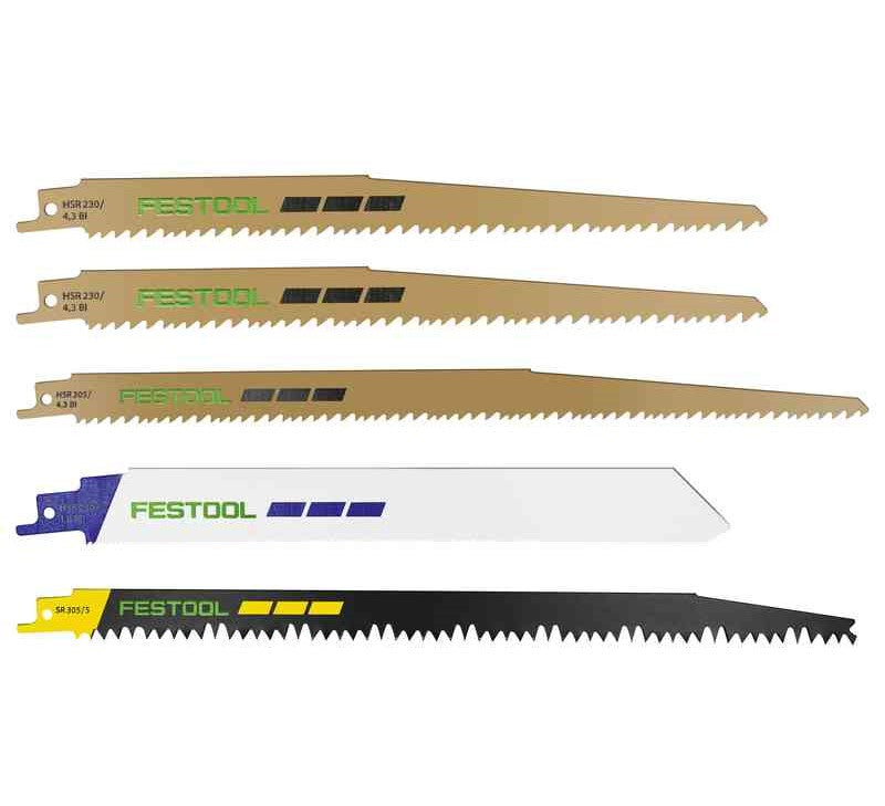 Festool | Sabre saw blade set RS-Sort/5-Toolcraft
