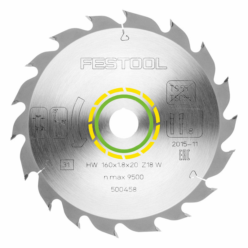 Festool | Saw Blade 160X108X20 18T (Online only) - Toolcraft
