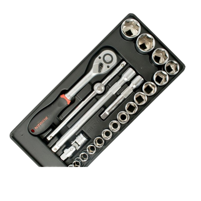 Fixman | Cabinet 7 Drawer Ind. Roller on Castors 130Pc