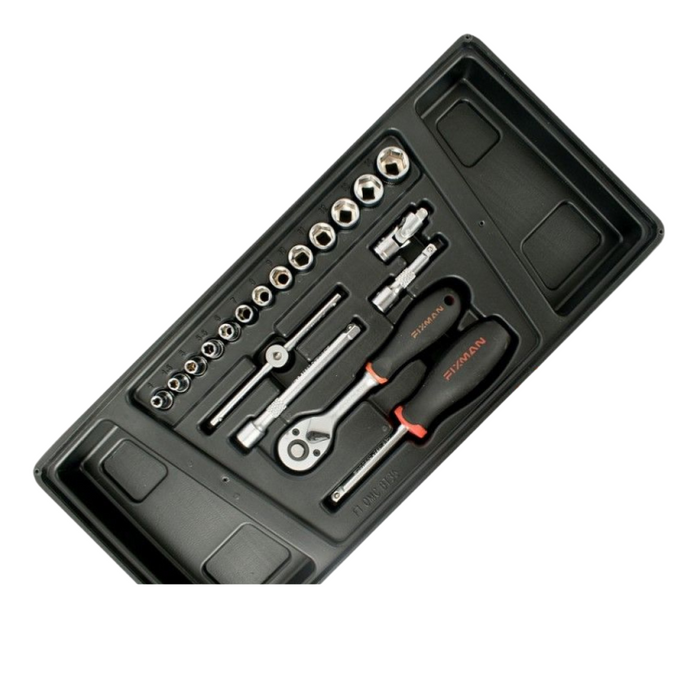 Fixman | Cabinet 7 Drawer Ind. Roller on Castors 130Pc