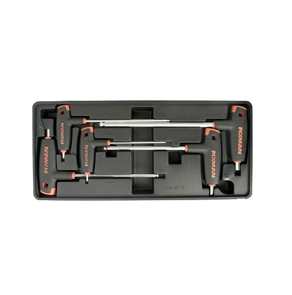 Fixman | Hex Keys, L Handle, with Ball Head, 3-4-5-6-8mm, 5Pc (Online Only) - Toolcraft