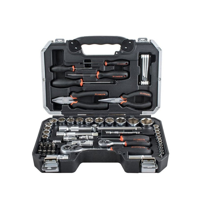 Fixman | Socket & Tool Set, 1/4" & 1/2", 65Pc (Online Only) - Toolcraft