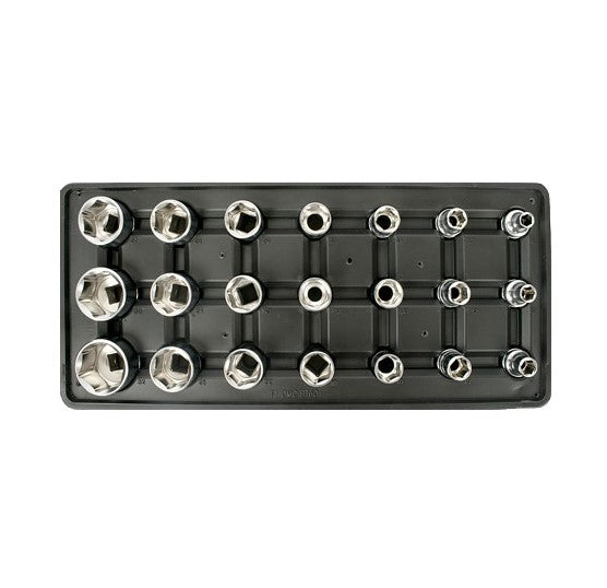 Fixman | Sockets, 1/2", 21Pc Tray (Online Only) - Toolcraft