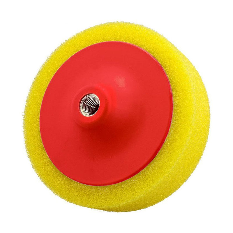 Flexipads | Yellow Aggressive Sponge 150mm M14 X 2mm-Toolcraft