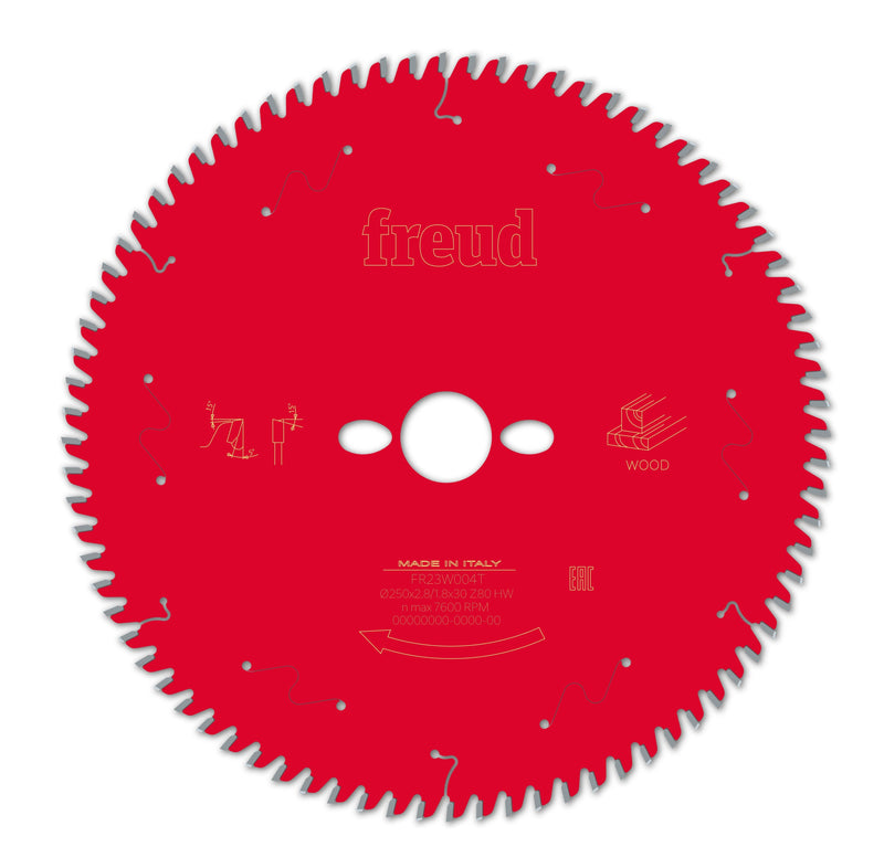 Freud | Saw Blade 250X2,8/1,8X30mm 80T Wood-Toolcraft
