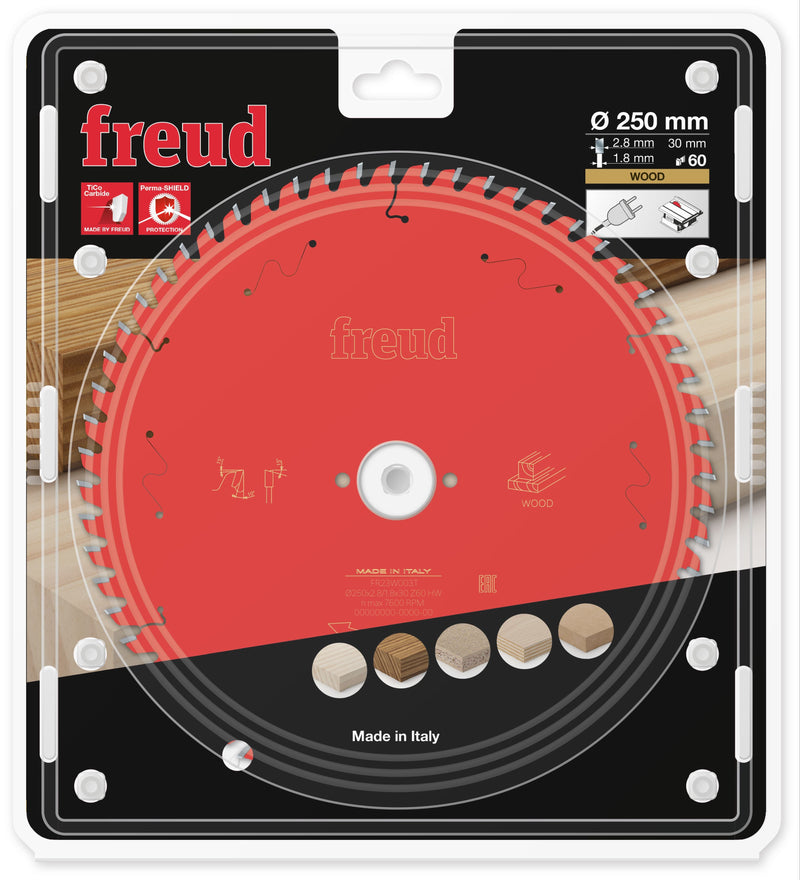 Freud | Saw Blade Industrial, Ø-250mm, 60 Tooth, FR23W003T - Toolcraft