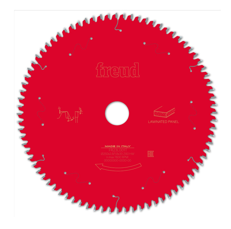 Freud | Saw Blade 250X30mm 80T Laminated Panels-Toolcraft
