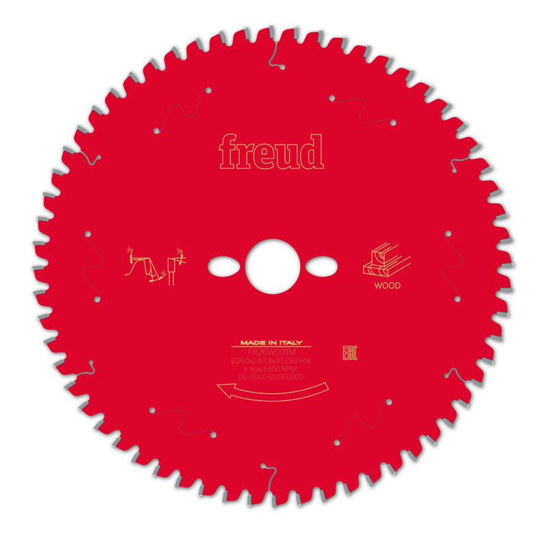 Freud | Saw Blade 260X30mm 60T Wood-Toolcraft