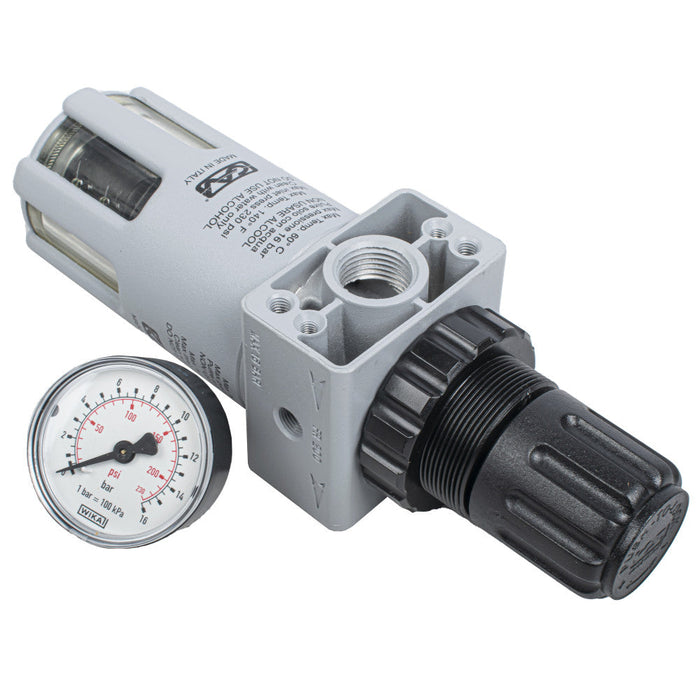 GAV | Filter+Reducer 1/2" In-Line Regulator with Auto Drain