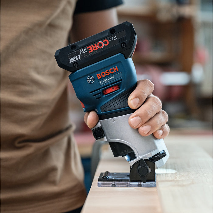 Bosch | Cordless Palm Router GKF 18v-8 (Battery Excluded)