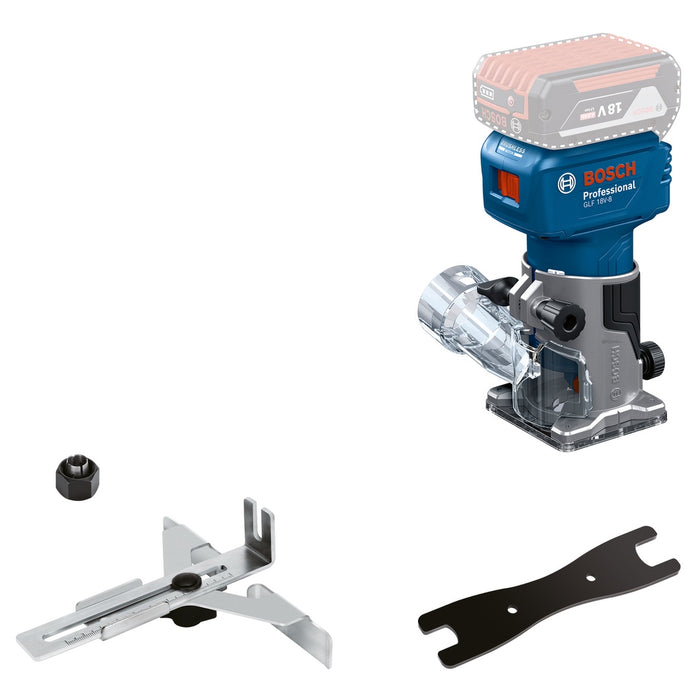 Bosch | Cordless Palm Router GLF 18v-8 (Battery Excluded)