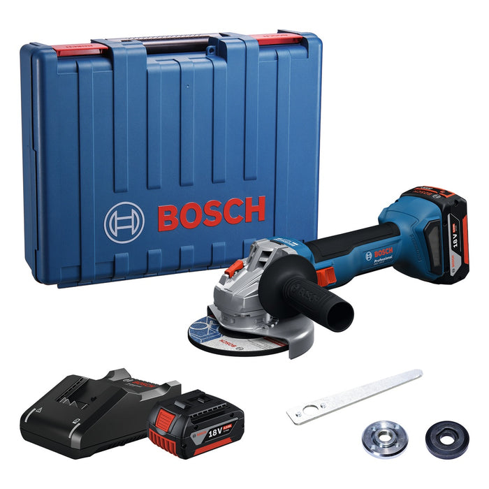 Bosch | Cordless Small Angle Grinder GWS 18v-8 (2x 4.0ah)