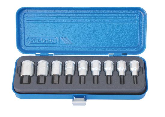 Gedore | Socket Hex Bit Set 1/2" IN19 PM-9 9Pc-Toolcraft