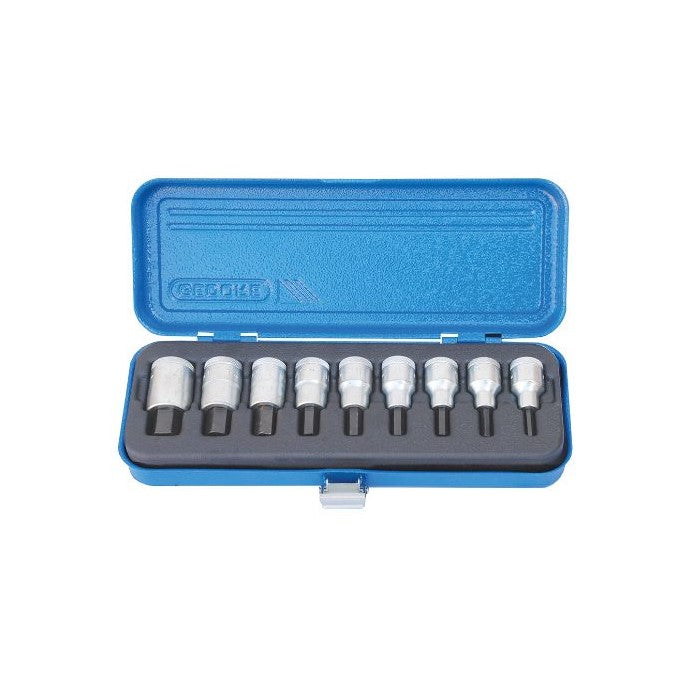 Gedore | Socket Set Allen Key 1/2" D 3/16-5/8" 19 PA-9-Toolcraft