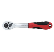 Gedore red | Ratchet Reversible 1/4" Cranked Length 145mm-Toolcraft