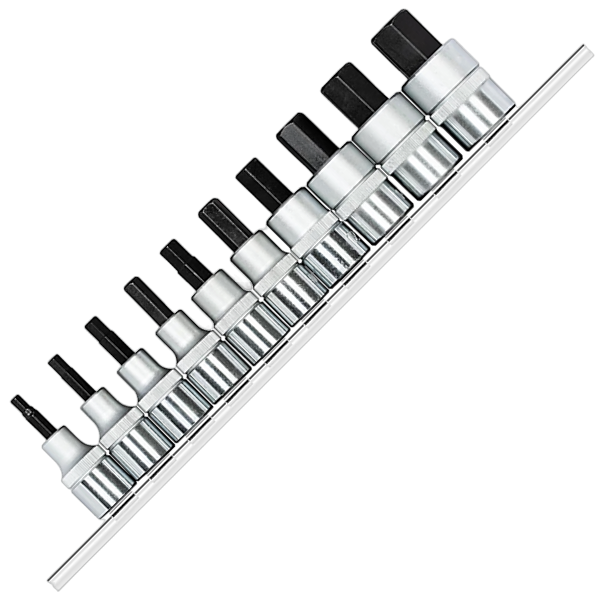 Gedore red | Socket Allen Bit Set 1/2" 10Pc-Toolcraft