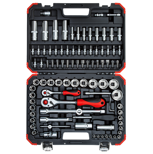 Gedore red | Socket Set 1/4"+ 1/2" 94Pc-Toolcraft