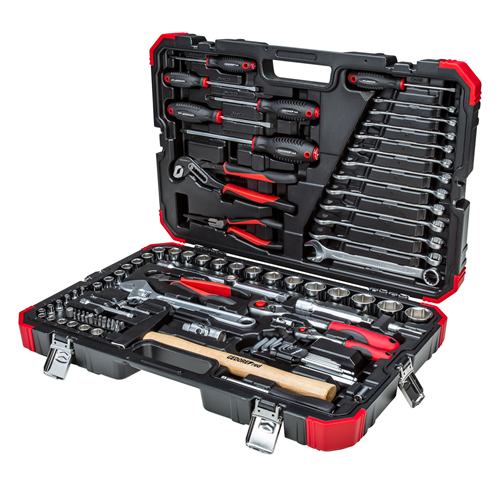 Gedore red | Socket Set 1/4"+1/2" 10-32mm 100Pc-Toolcraft