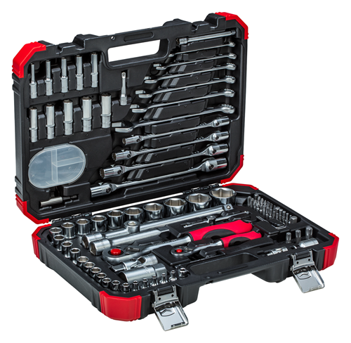 Gedore red | Socket Set 1/4"+1/2" 92Pc-Toolcraft