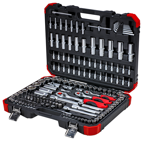 Gedore red | Socket Set 1/4"+3/8"+1/2" 172Pc-Toolcraft