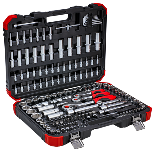 Gedore red | Socket Set 1/4"+3/8"+1/2" 172Pc-Toolcraft