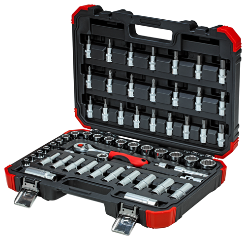 Gedore red | Socket Set 3/8" 6-24mm+Bits 59Pc-Toolcraft