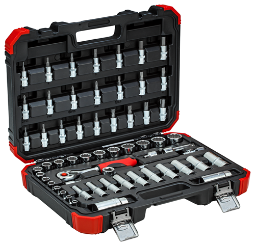 Gedore red | Socket Set 3/8" 6-24mm+Bits 59Pc-Toolcraft