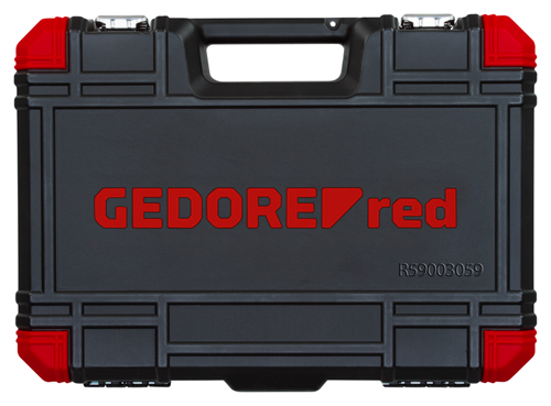 Gedore red | Socket Set 3/8" 6-24mm+Bits 59Pc-Toolcraft