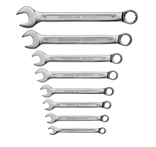 Gedore red | Spanner Combination 9-19mm Set 8Pc-Toolcraft