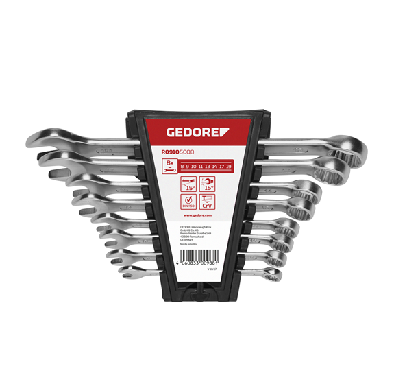 Gedore red | Spanner Combination 9-19mm Set 8Pc-Toolcraft