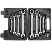 Gedore red | Spanner Combination Ratchet Set (with Adapters) 8-19mm 12Pc-Toolcraft