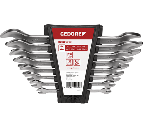 Gedore red | Spanner Double Open End Set 8Pc-Toolcraft