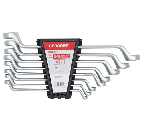 Gedore red | Spanner Double Ring Set 6-22mm 8Pc-Toolcraft