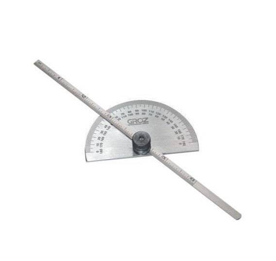 Groz | Depth Gauge, w/Protractor, 150mm - Toolcraft