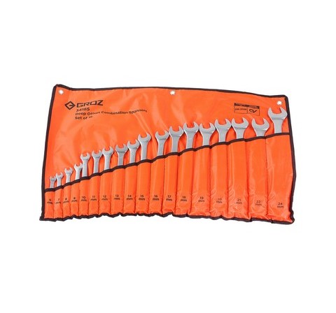 Groz | Spanner Combination Set 6-24mm 18Pc-Toolcraft