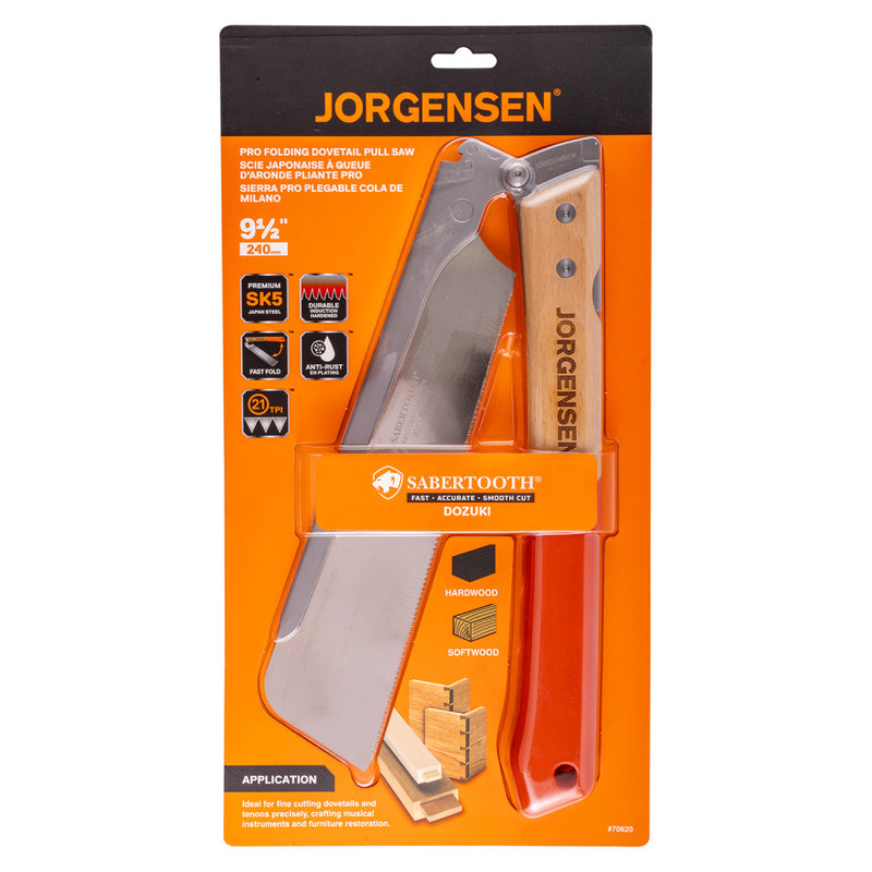 Jorgensen | Folding Dovetail Pull Saw DOZUKI - 240mm-Toolcraft